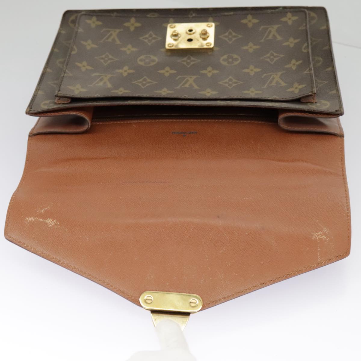 LOUIS VUITTON Monogram Monceau 28 Hand Bag 2way M51185 LV Auth 100123