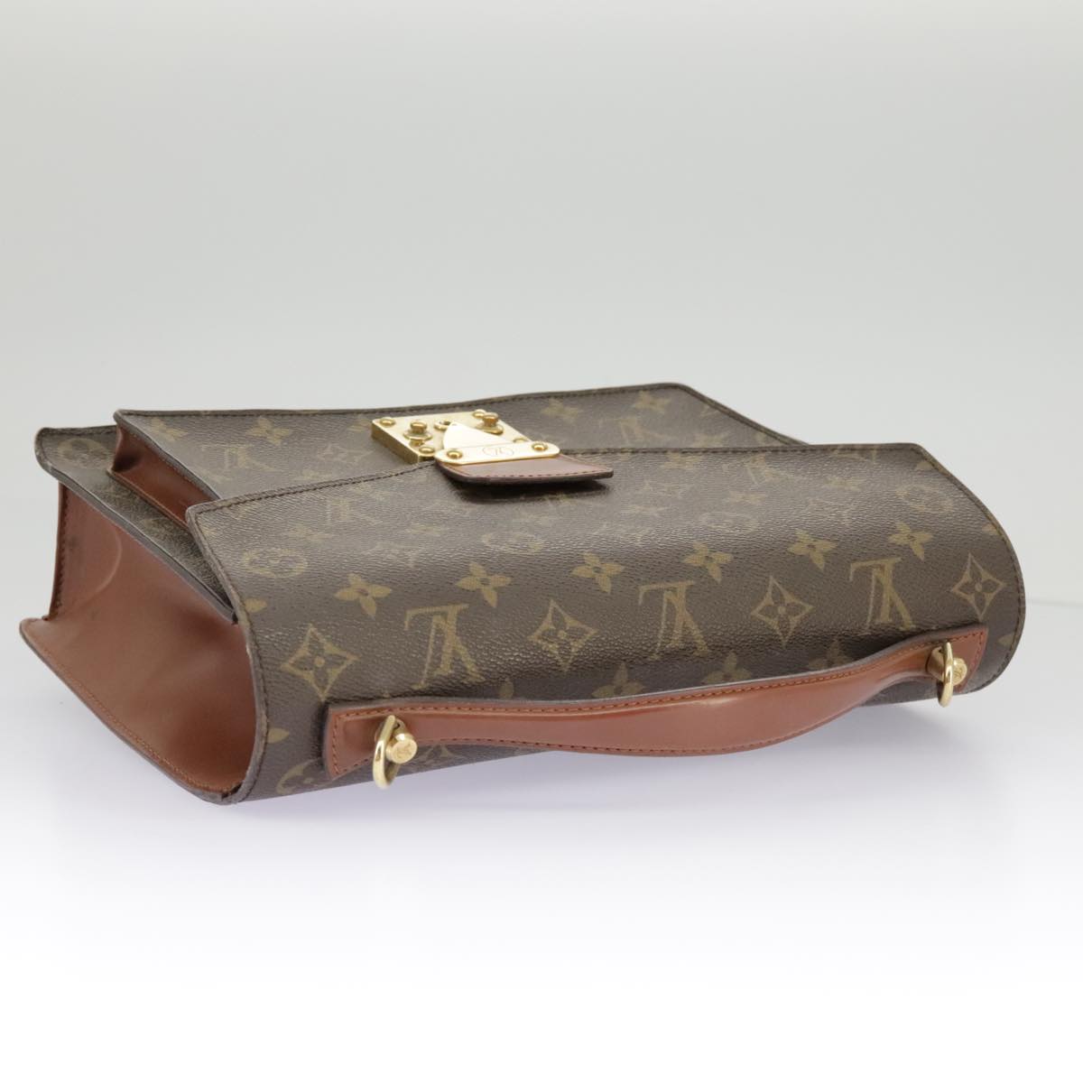 LOUIS VUITTON Monogram Monceau 28 Hand Bag 2way M51185 LV Auth 100123