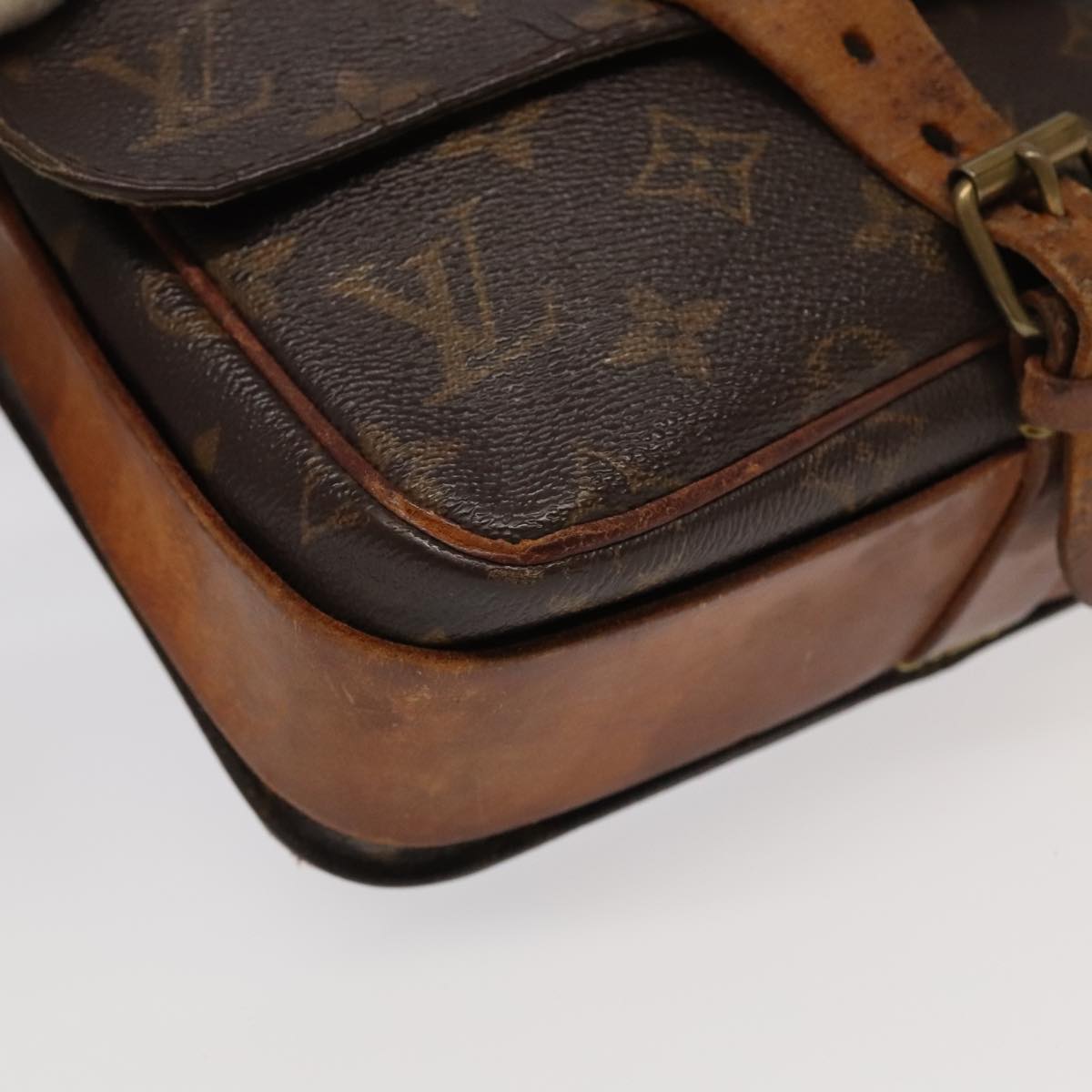 LOUIS VUITTON Monogram Cartouchiere MM Shoulder Bag M51253 LV Auth 100124