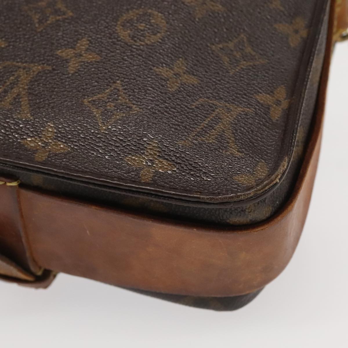 LOUIS VUITTON Monogram Cartouchiere MM Shoulder Bag M51253 LV Auth 100124