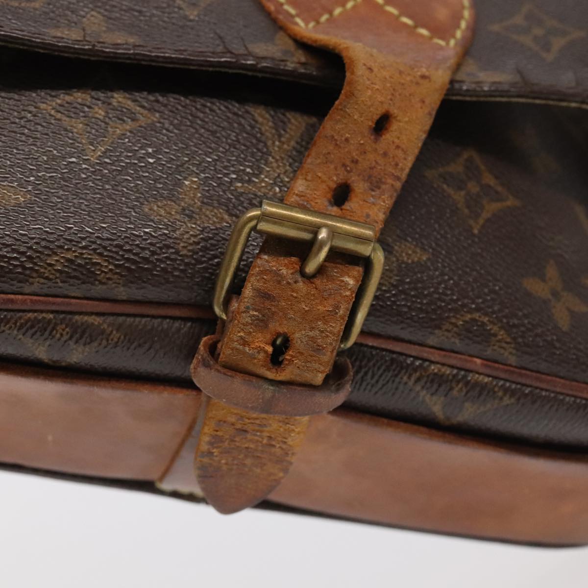 LOUIS VUITTON Monogram Cartouchiere MM Shoulder Bag M51253 LV Auth 100124