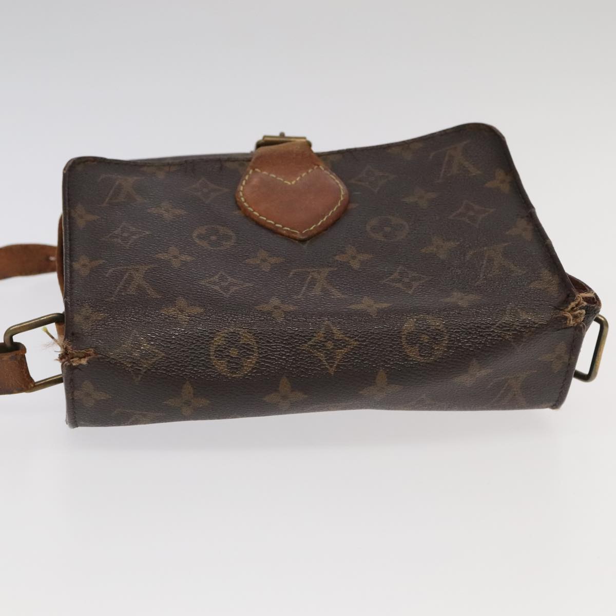 LOUIS VUITTON Monogram Cartouchiere MM Shoulder Bag M51253 LV Auth 100124