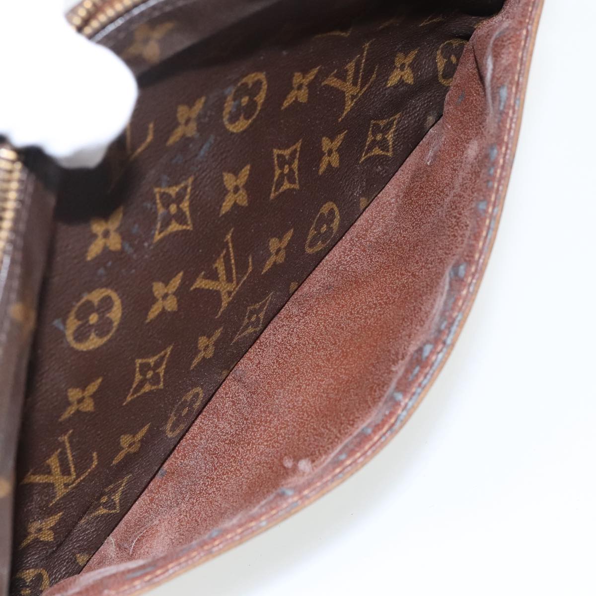 LOUIS VUITTON Monogram Compiegne 28 Clutch Bag M51845 LV Auth 100126