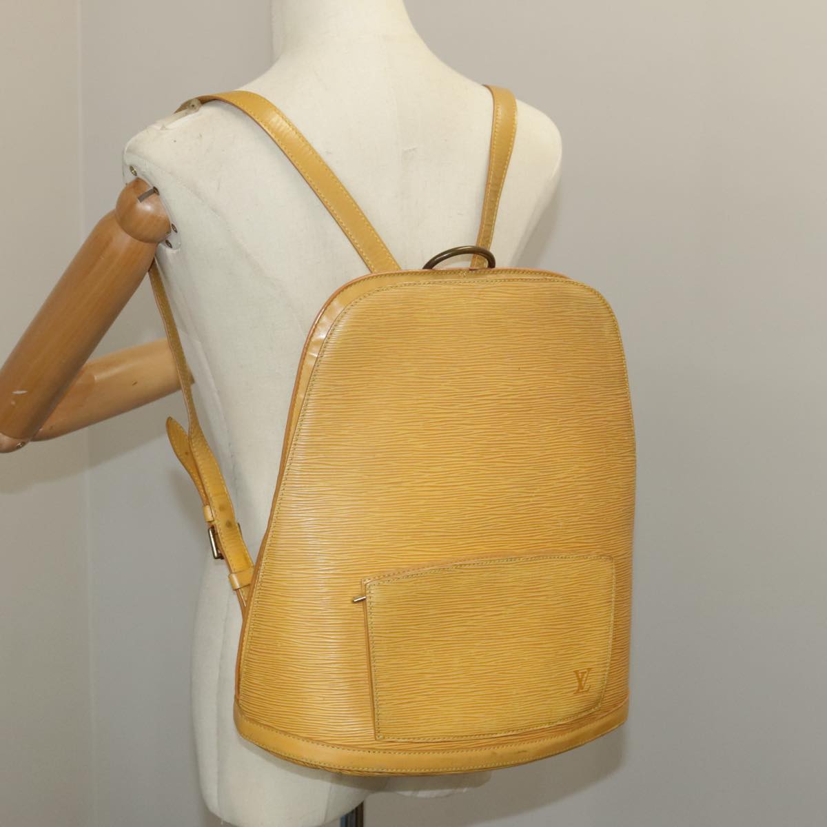 LOUIS VUITTON Epi Gobelins Backpack Yellow M52299 LV Auth 100128