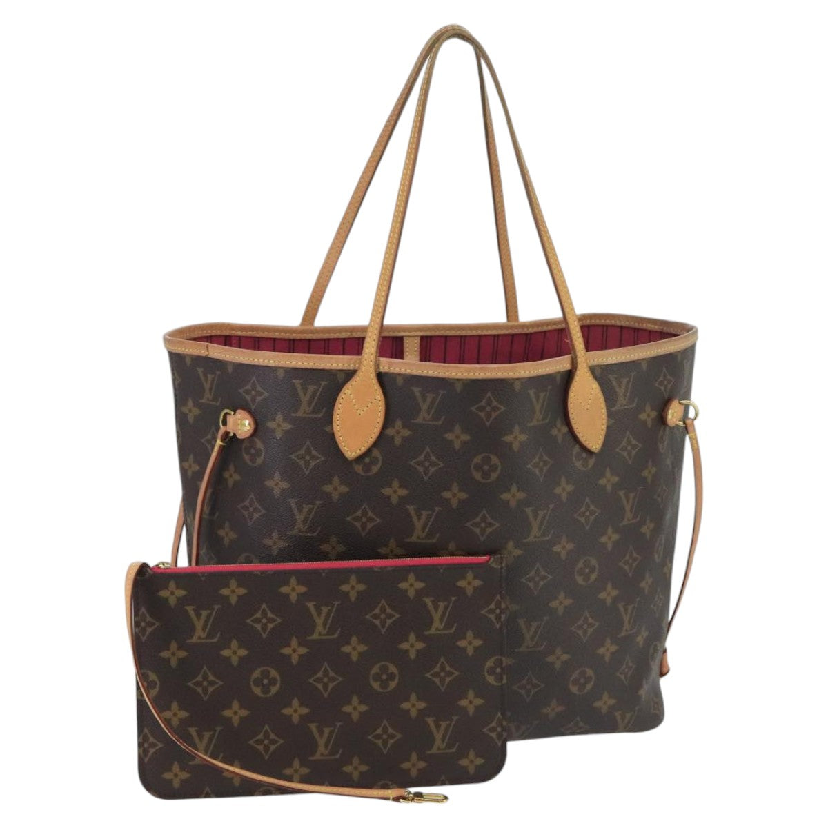 LOUIS VUITTON Monogram Neverfull MM Tote Bag M40156 LV Auth 100130