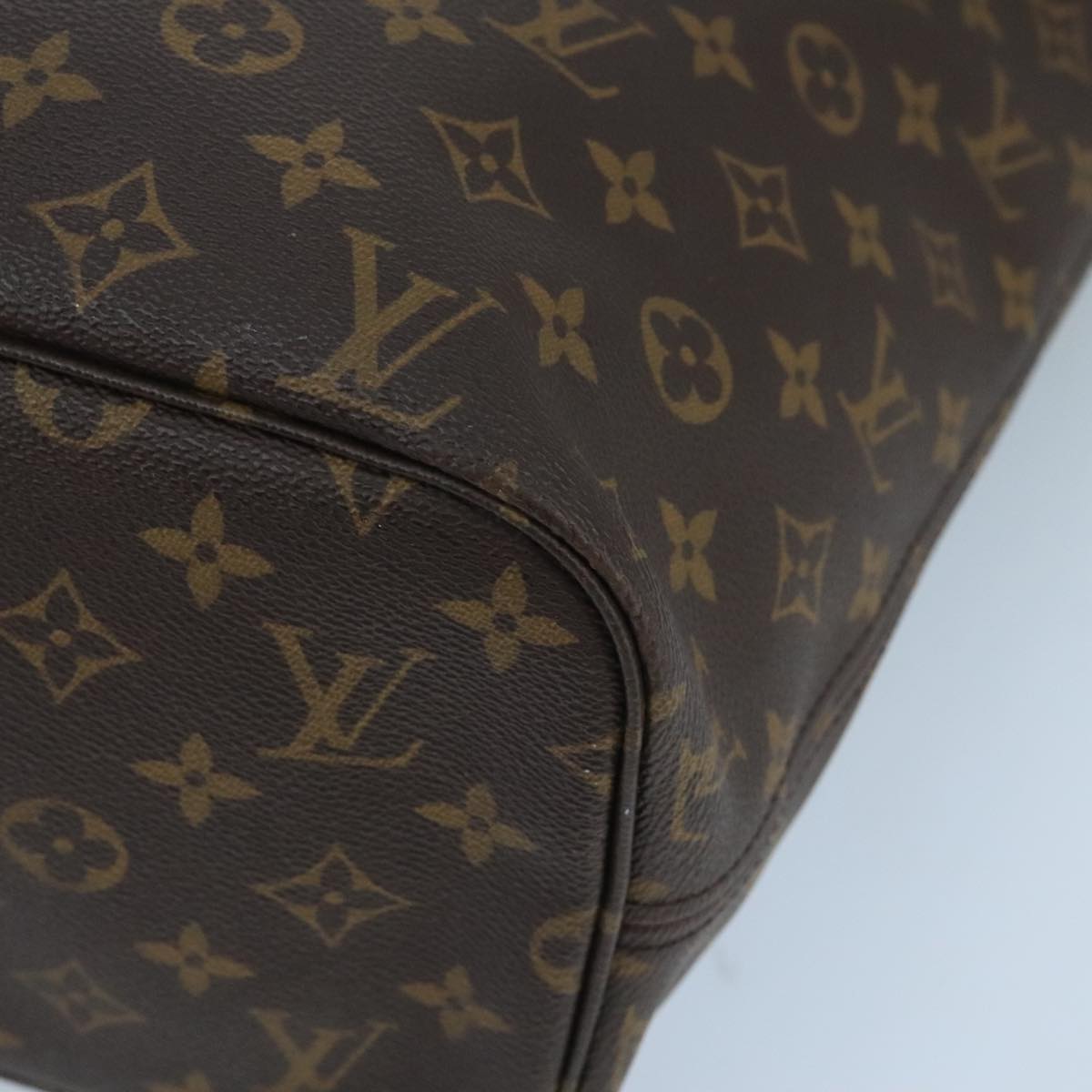 LOUIS VUITTON Monogram Neverfull MM Tote Bag M40156 LV Auth 100130