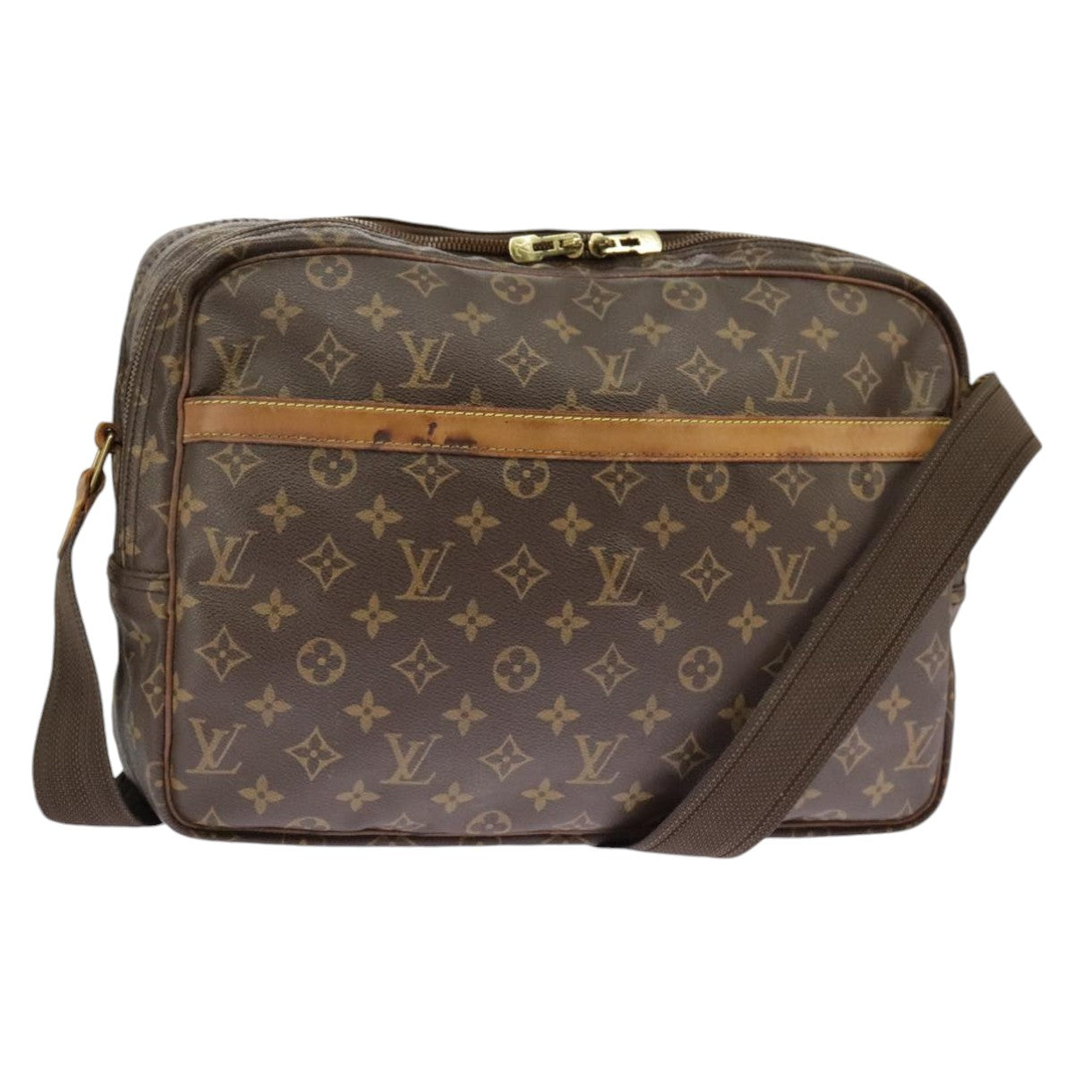 LOUIS VUITTON Monogram Reporter GM Shoulder Bag M45252 LV Auth 100136