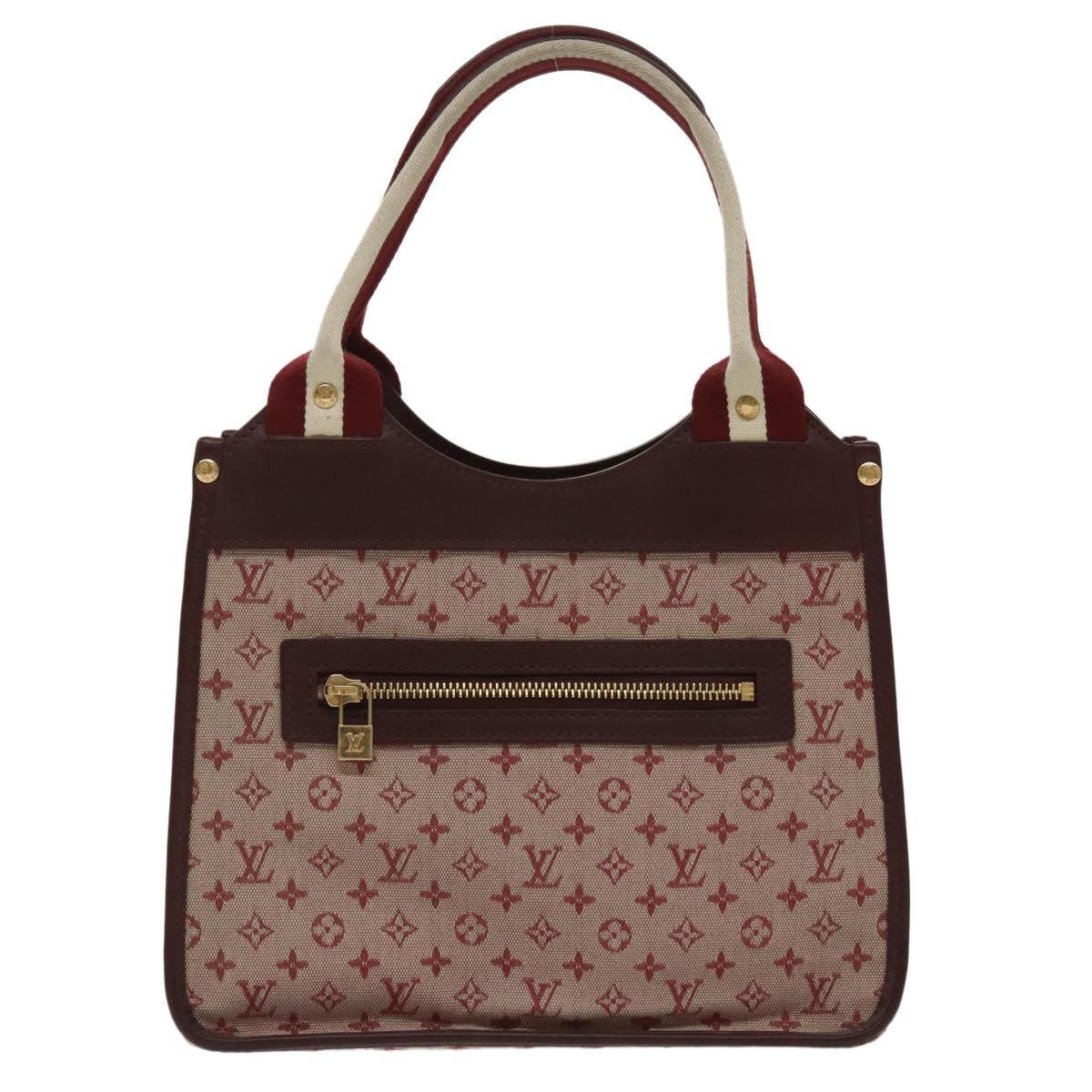 LOUIS VUITTON Monogram Mini Suck Catlin Hand Bag Cherry M92326 LV Auth 100138 - 0