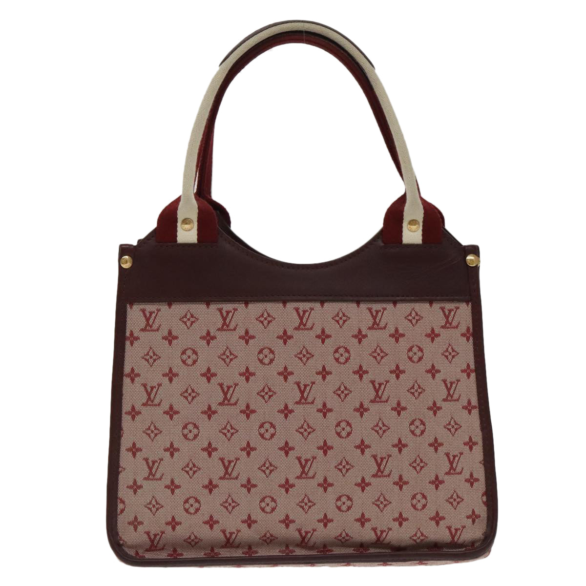 LOUIS VUITTON Monogram Mini Suck Catlin Hand Bag Cherry M92326 LV Auth 100138