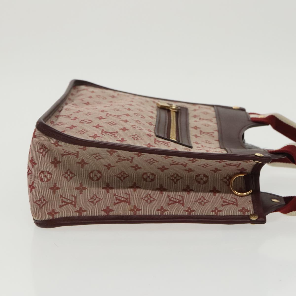 LOUIS VUITTON Monogram Mini Suck Catlin Hand Bag Cherry M92326 LV Auth 100138