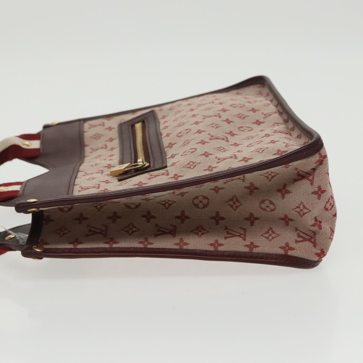 LOUIS VUITTON Monogram Mini Suck Catlin Hand Bag Cherry M92326 LV Auth 100138