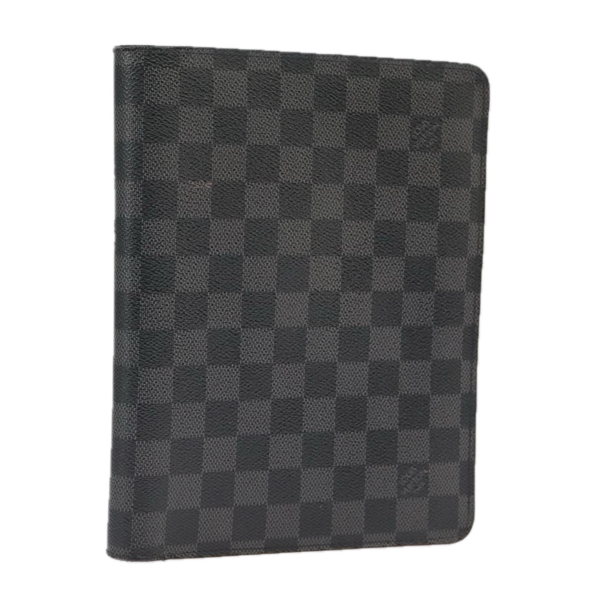 LOUIS VUITTON Damier Graphite Agenda Bureau Note Cover R20974 LV Auth 100140