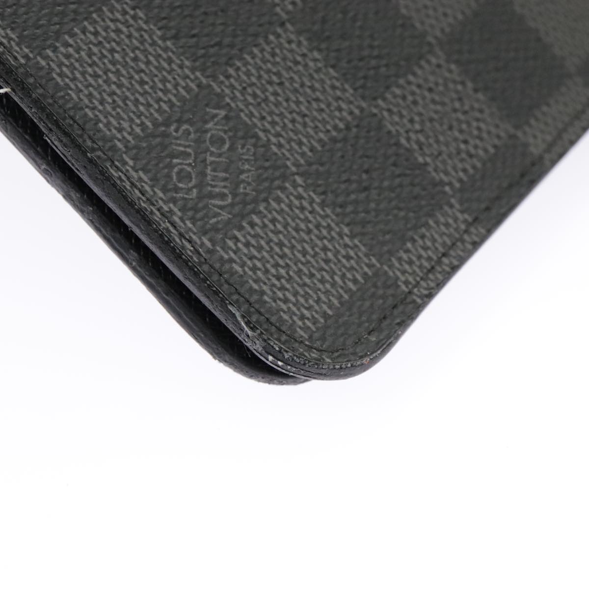 LOUIS VUITTON Damier Graphite Agenda Bureau Note Cover R20974 LV Auth 100140