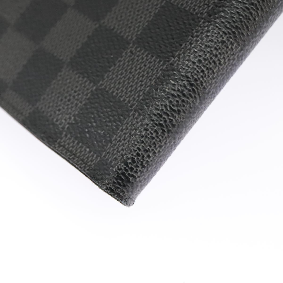 LOUIS VUITTON Damier Graphite Agenda Bureau Note Cover R20974 LV Auth 100140