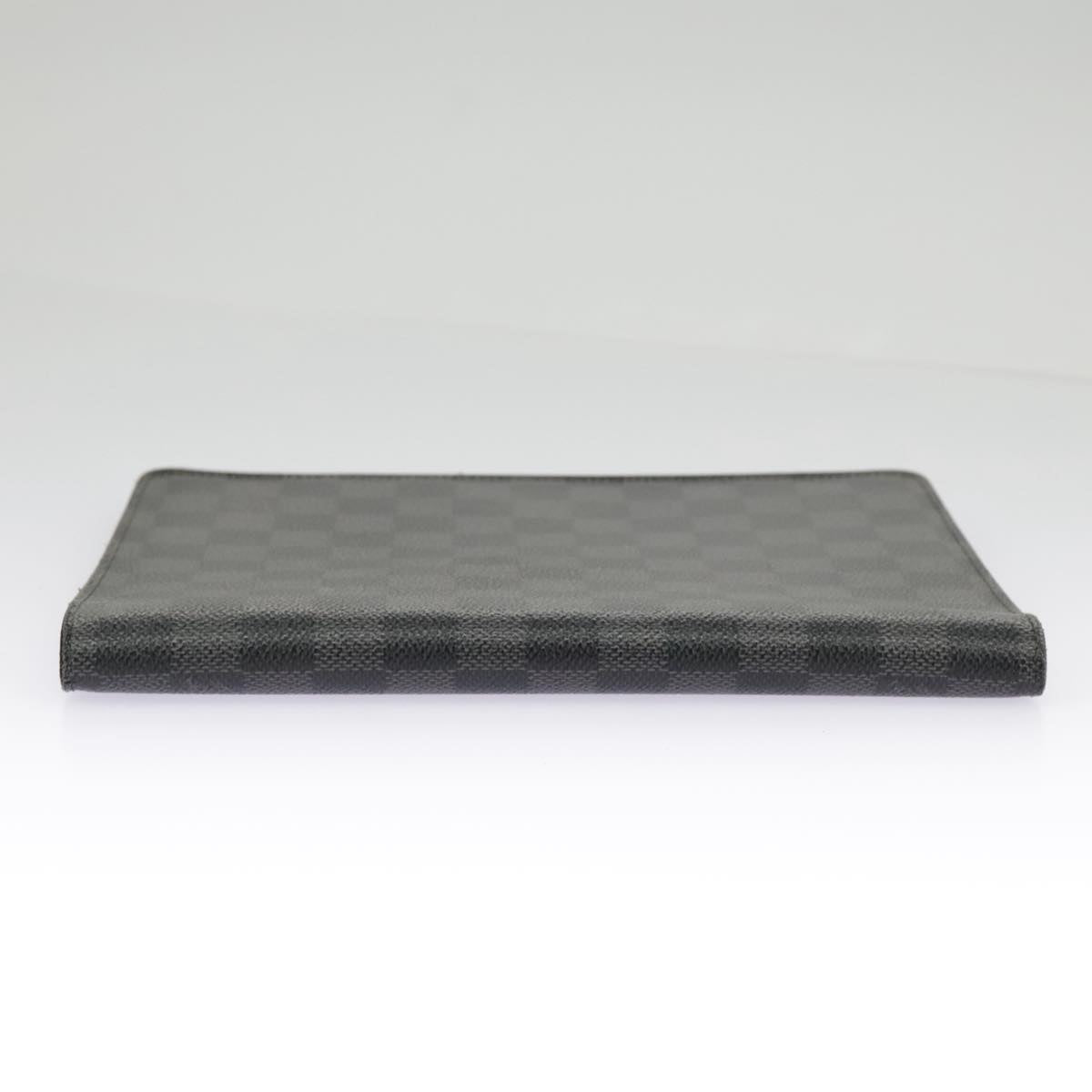 LOUIS VUITTON Damier Graphite Agenda Bureau Note Cover R20974 LV Auth 100140