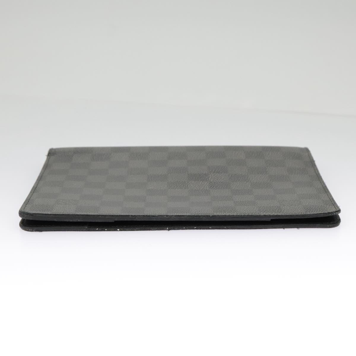 LOUIS VUITTON Damier Graphite Agenda Bureau Note Cover R20974 LV Auth 100140