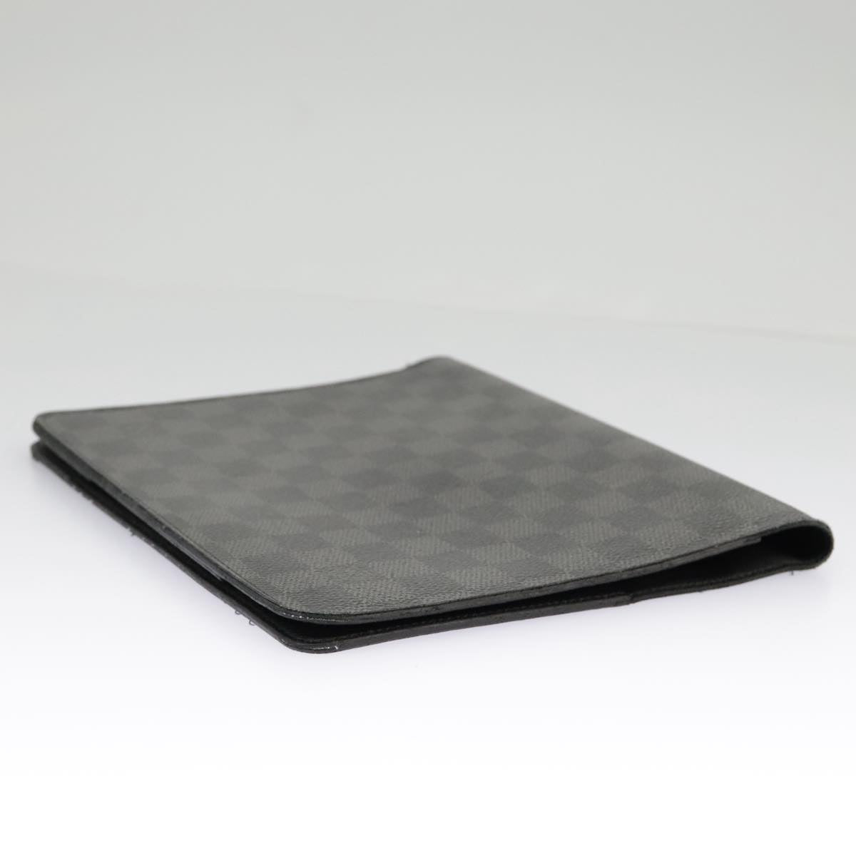 LOUIS VUITTON Damier Graphite Agenda Bureau Note Cover R20974 LV Auth 100140