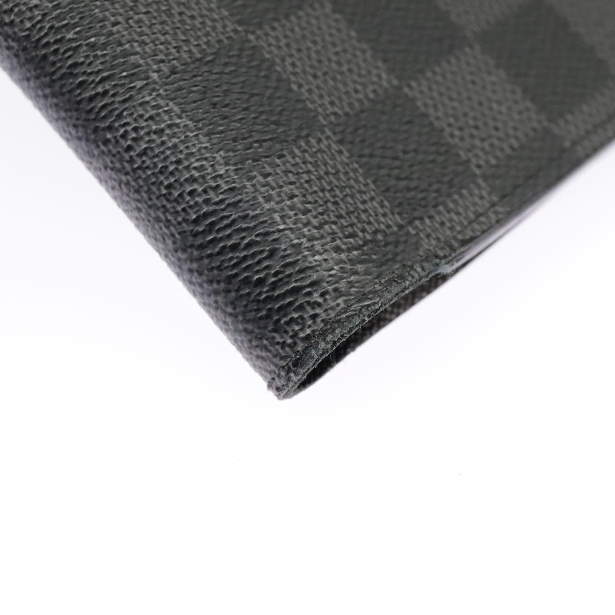 LOUIS VUITTON Damier Graphite Agenda Bureau Note Cover R20974 LV Auth 100140