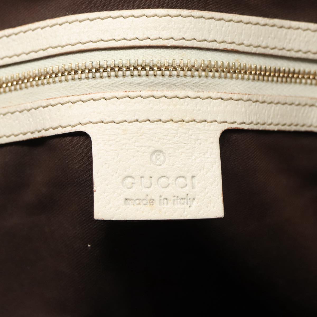 GUCCI GG Canvas Tote Bag Beige Gold 153009 Auth 100143