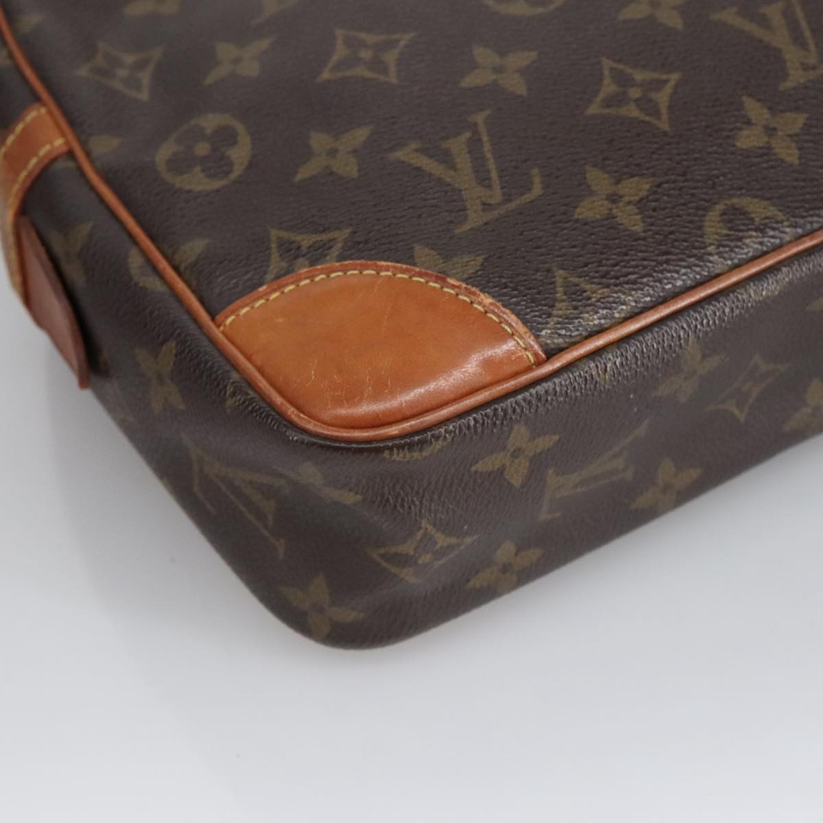 LOUIS VUITTON Monogram Compiegne 28 Clutch Bag M51845 LV Auth 100149