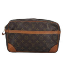 LOUIS VUITTON Monogram Compiegne 28 Clutch Bag M51845 LV Auth 100149-13