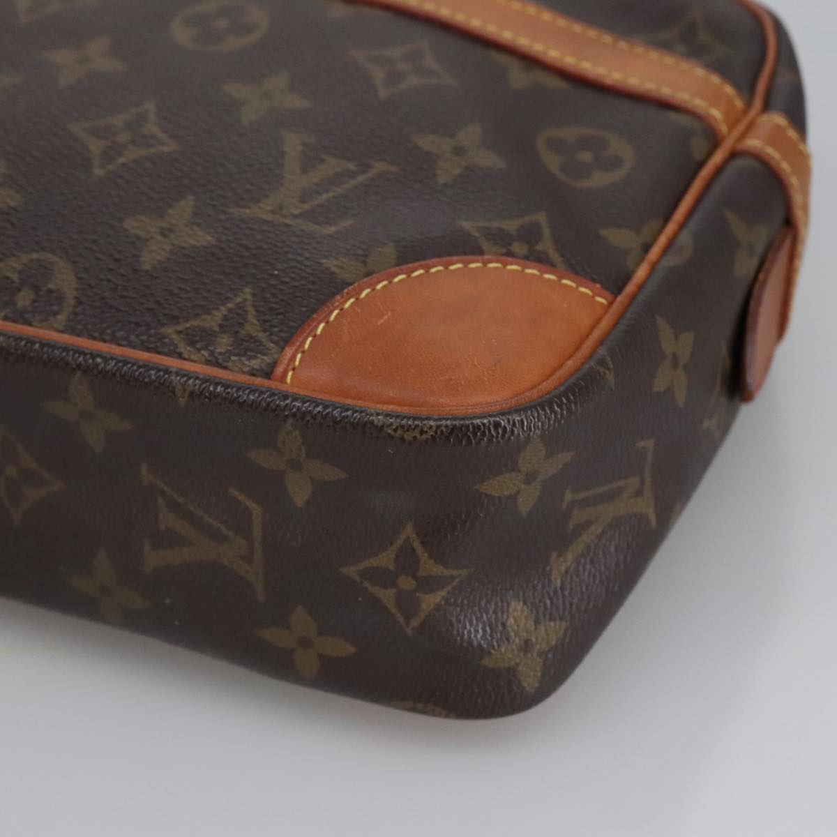 LOUIS VUITTON Monogram Compiegne 28 Clutch Bag M51845 LV Auth 100149