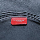 BURBERRY Nova Check Hand Bag PVC 2way Silver Beige Auth 100157-18