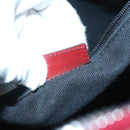 BURBERRY Nova Check Hand Bag PVC 2way Silver Beige Auth 100157-12