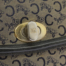 CELINE C Sulky Shoulder Bag Canvas Navy Beige Auth 100162-22