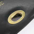 CELINE C Sulky Shoulder Bag Canvas Navy Beige Auth 100162-23