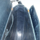 CELINE C Sulky Shoulder Bag Canvas Navy Beige Auth 100162-29