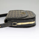 CELINE C Sulky Shoulder Bag Canvas Navy Beige Auth 100162-3