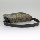 CELINE C Sulky Shoulder Bag Canvas Navy Beige Auth 100162-7