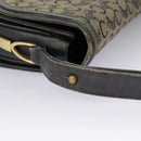 CELINE C Sulky Shoulder Bag Canvas Navy Beige Auth 100162-8