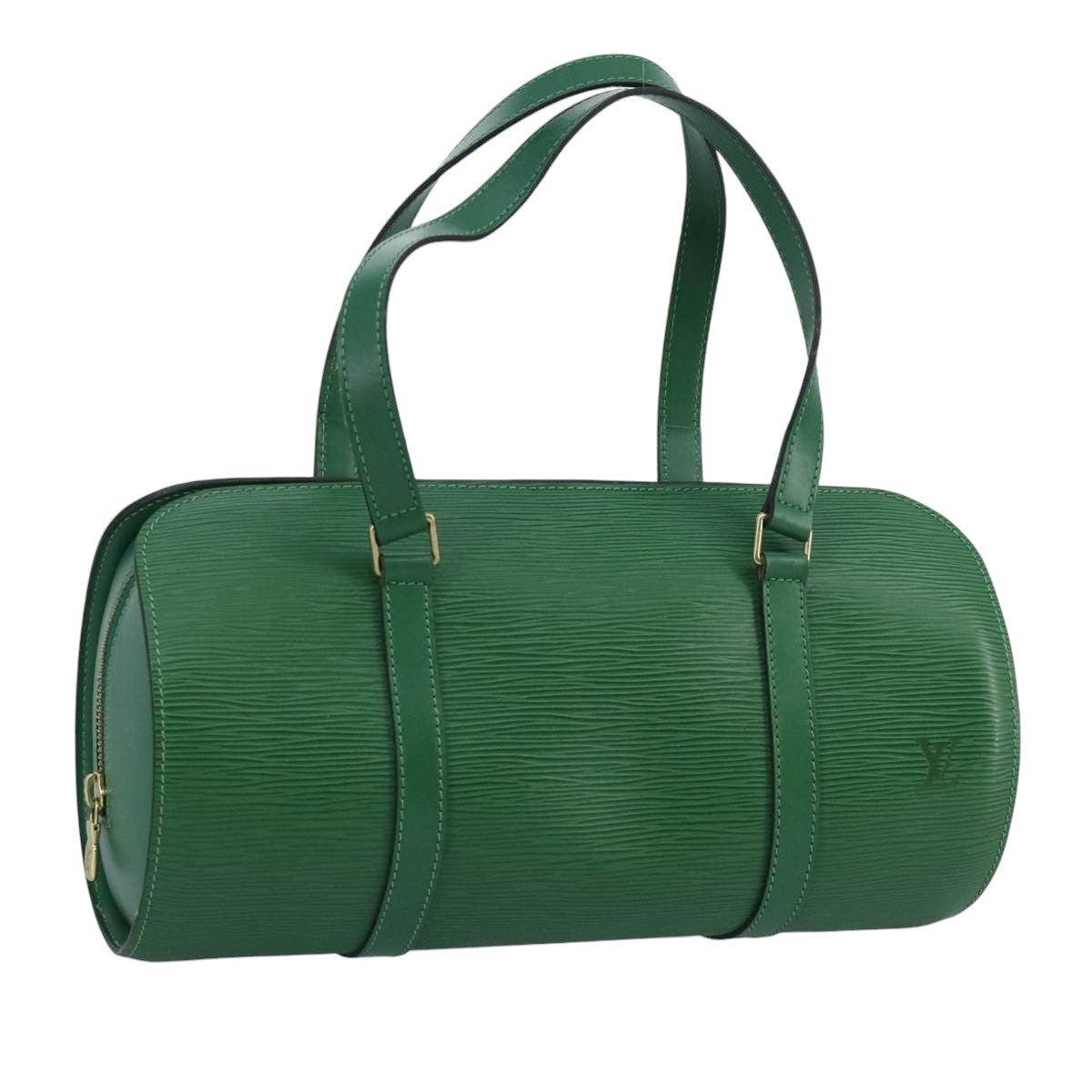 LOUIS VUITTON Epi Soufflot Hand Bag Green M52224 LV Auth 100170