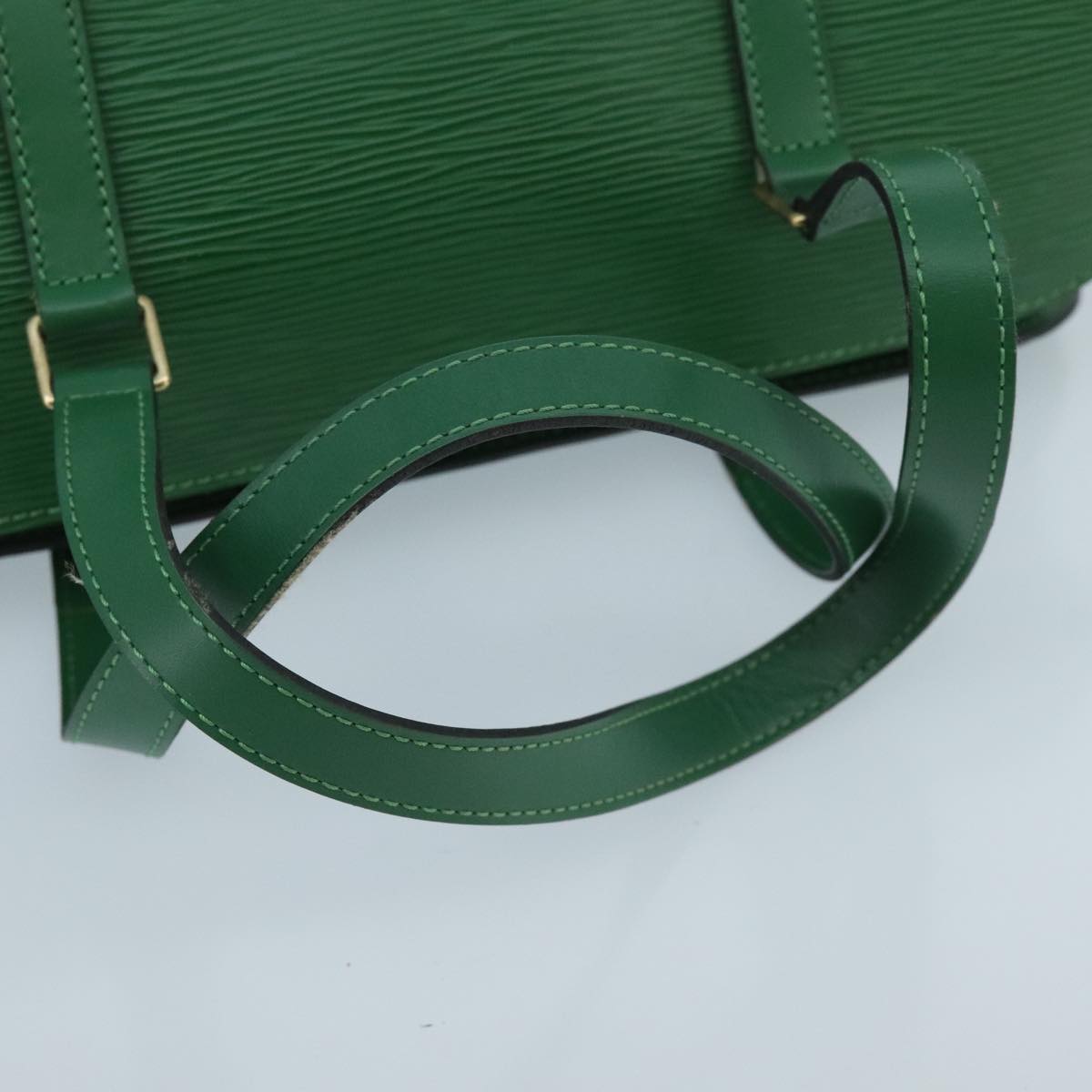 LOUIS VUITTON Epi Soufflot Hand Bag Green M52224 LV Auth 100170