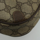 GUCCI GG Supreme Web Sherry Line Shoulder Bag PVC Beige 89 02 066 Auth 100175-16