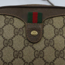 GUCCI GG Supreme Web Sherry Line Shoulder Bag PVC Beige 89 02 066 Auth 100175-17