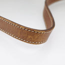 CELINE Macadam Canvas Shoulder Bag PVC Leather Brown Gold Auth 100176-7