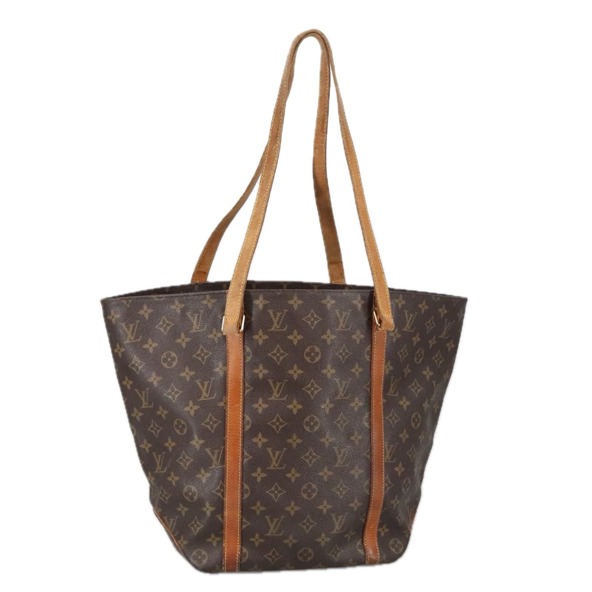 LOUIS VUITTON Monogram Sac Shopping Tote Bag M51108 LV Auth 100180