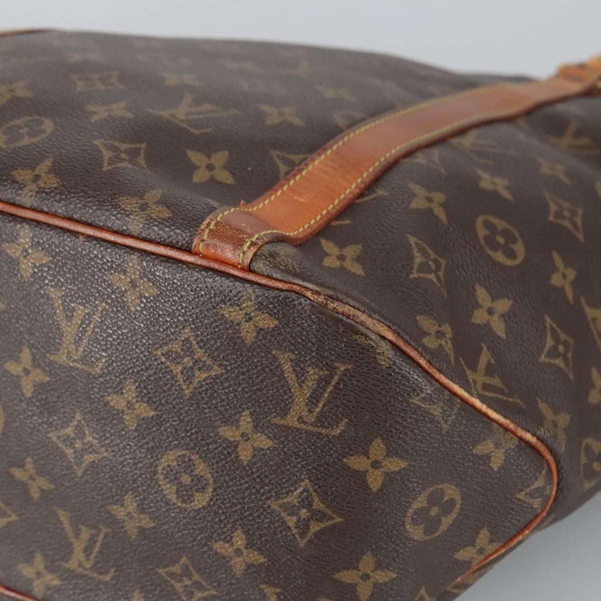 LOUIS VUITTON Monogram Sac Shopping Tote Bag M51108 LV Auth 100180