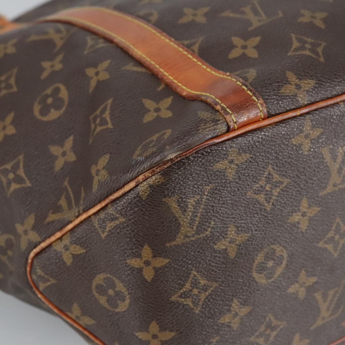 LOUIS VUITTON Monogram Sac Shopping Tote Bag M51108 LV Auth 100180