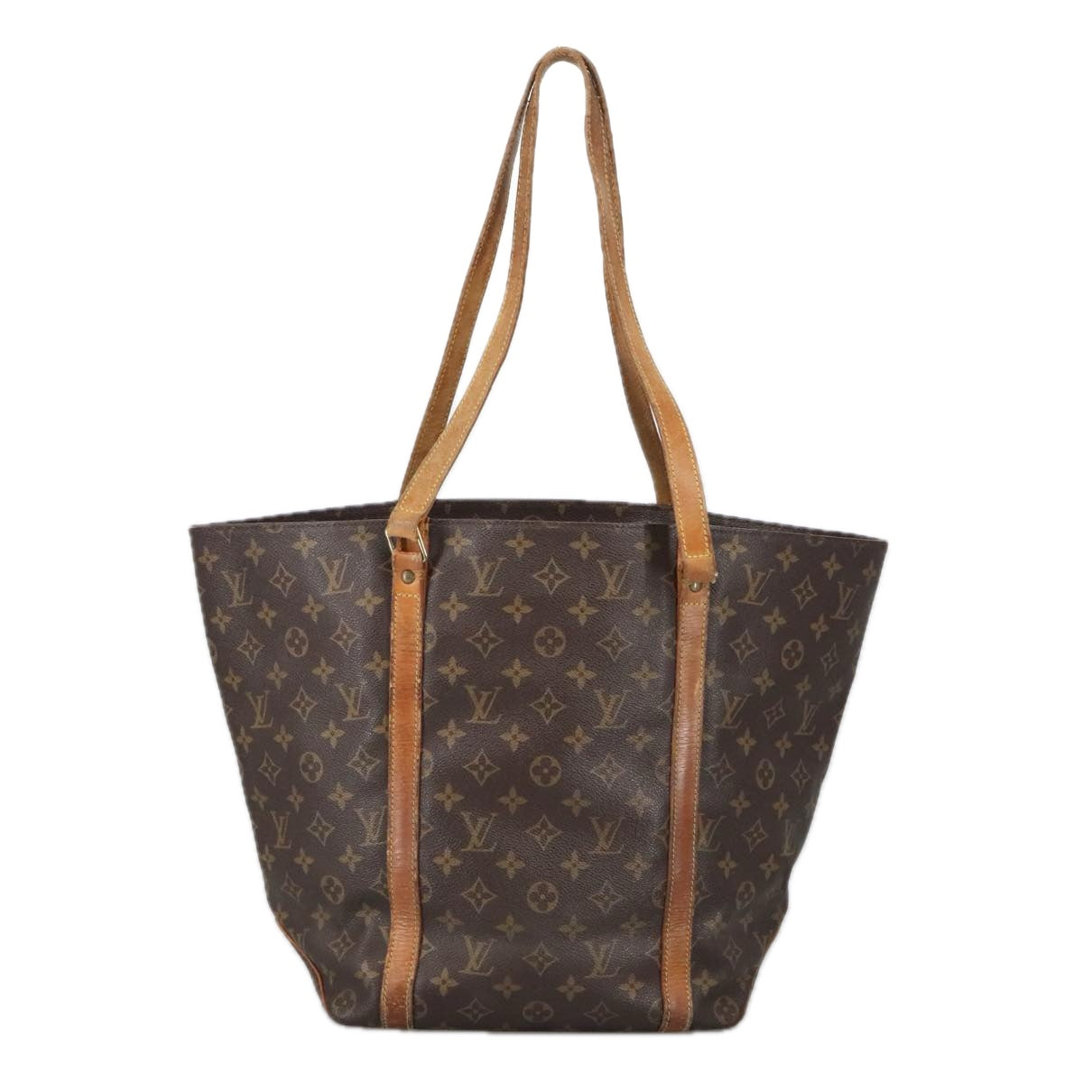 LOUIS VUITTON Monogram Sac Shopping Tote Bag M51108 LV Auth 100180