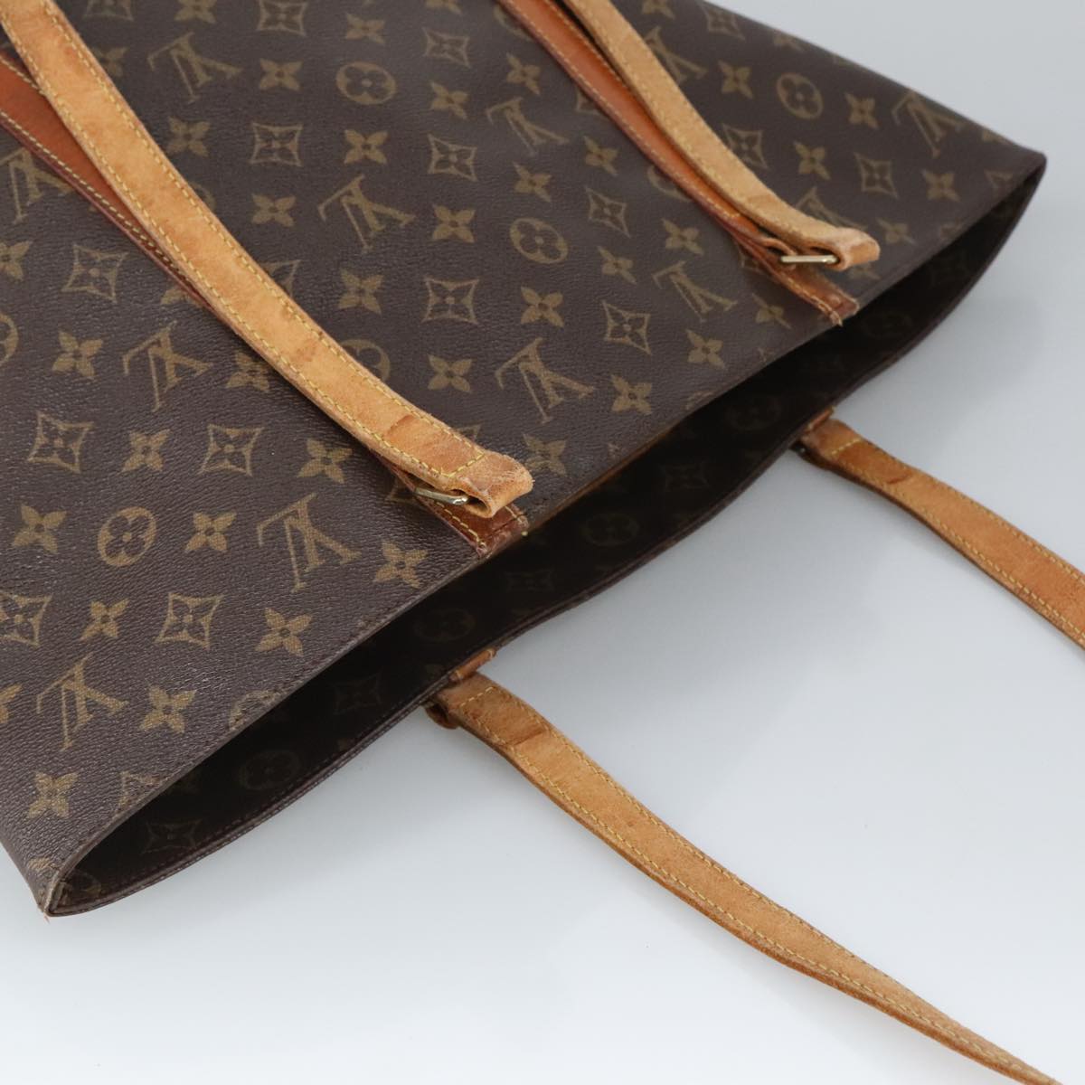 LOUIS VUITTON Monogram Sac Shopping Tote Bag M51108 LV Auth 100180