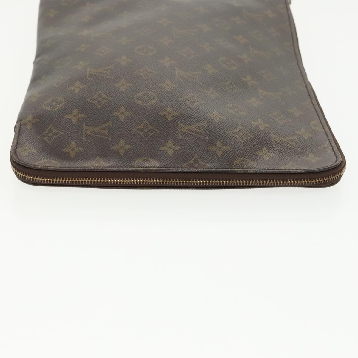 LOUIS VUITTON Monogram Posh Documents Clutch Bag M53456 LV Auth 100181