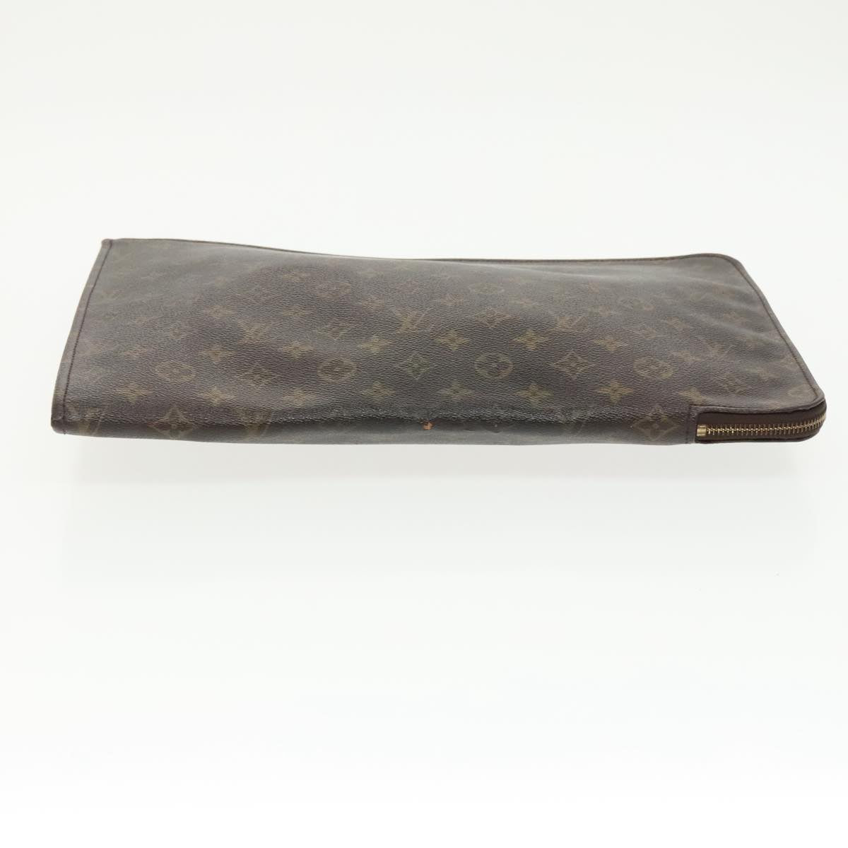 LOUIS VUITTON Monogram Posh Documents Clutch Bag M53456 LV Auth 100181