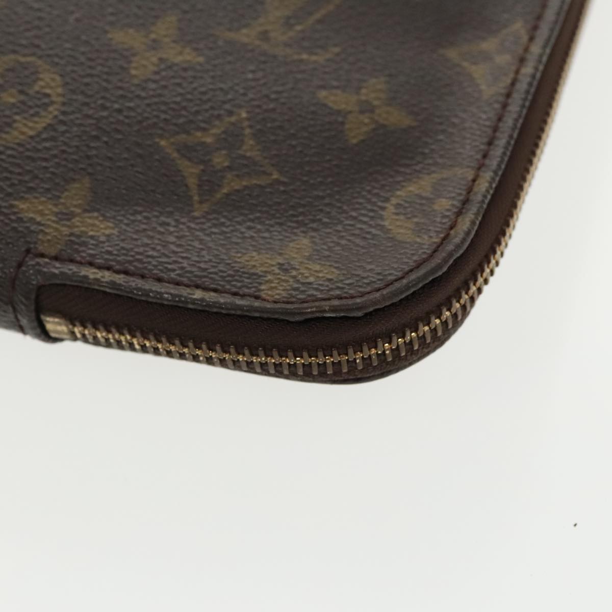 LOUIS VUITTON Monogram Posh Documents Clutch Bag M53456 LV Auth 100181