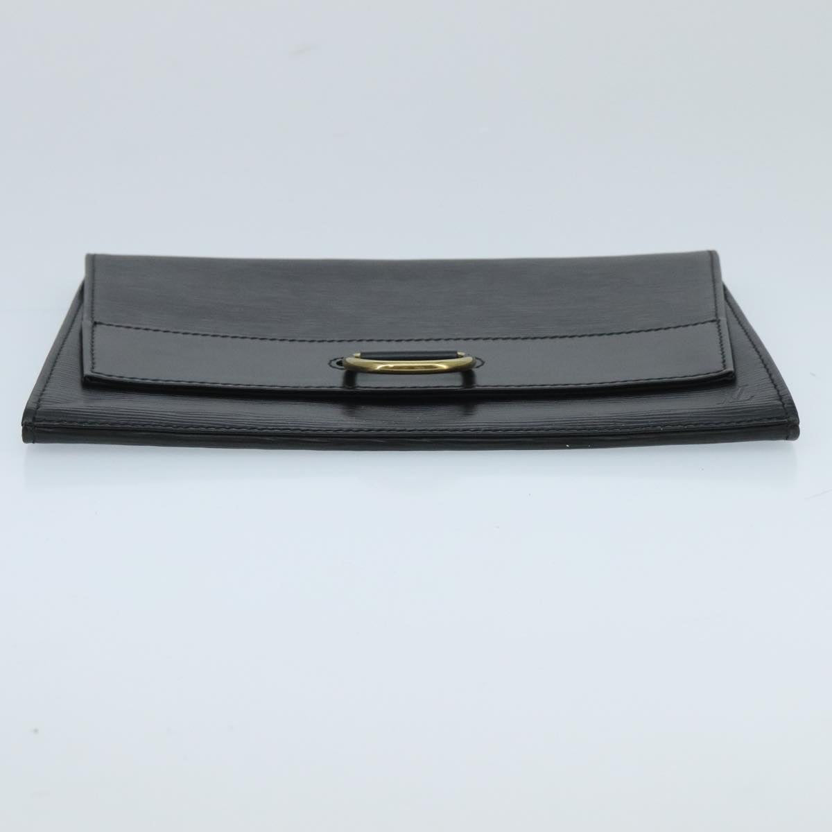 LOUIS VUITTON Epi Jena Clutch Bag Black M52722 LV Auth 100220