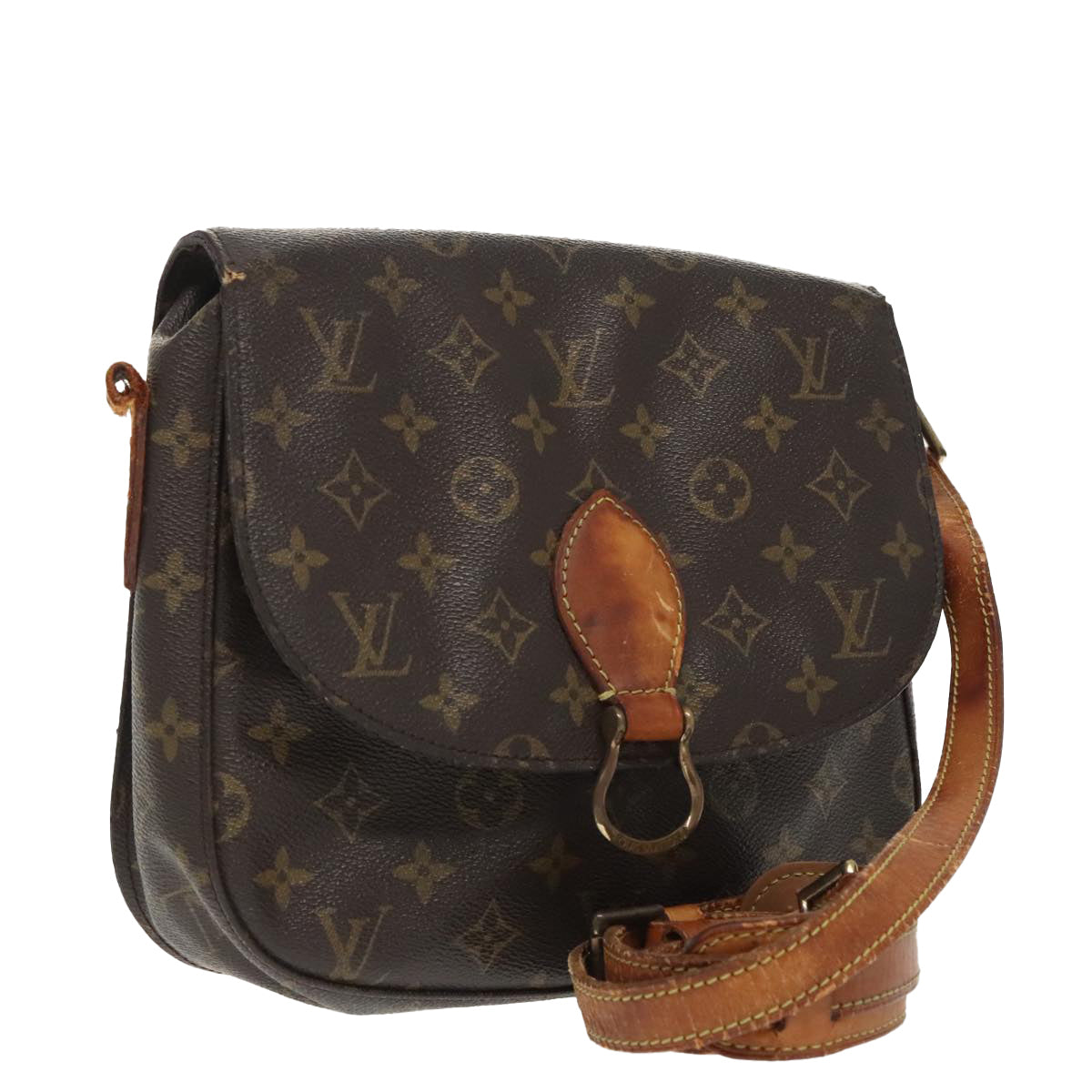 LOUIS VUITTON Monogram Saint Cloud GM Shoulder Bag M51242 LV Auth 100224