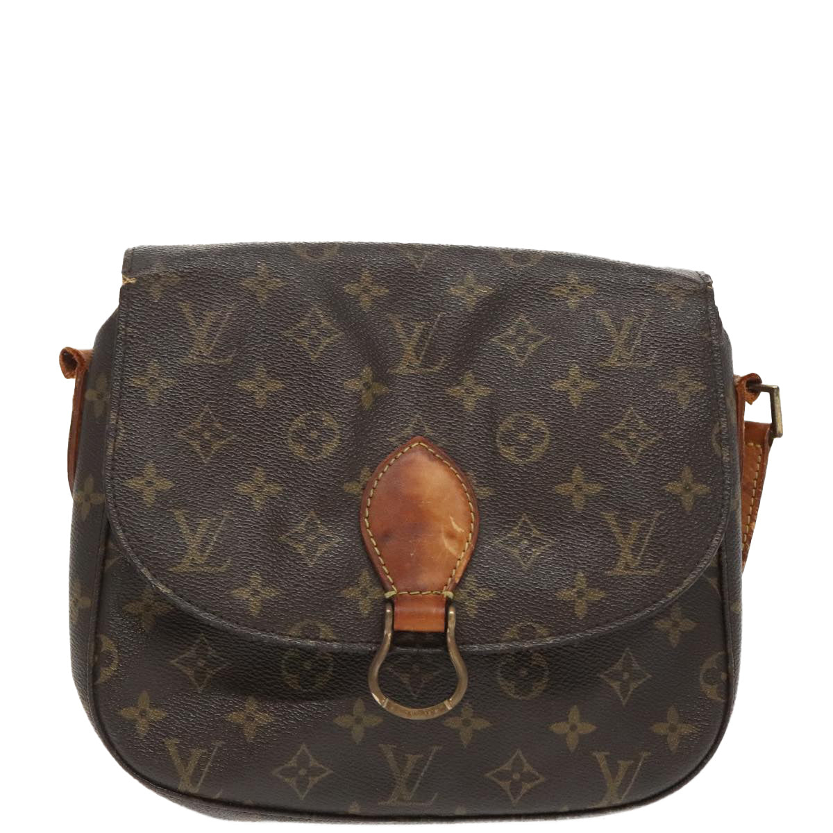 LOUIS VUITTON Monogram Saint Cloud GM Shoulder Bag M51242 LV Auth 100224